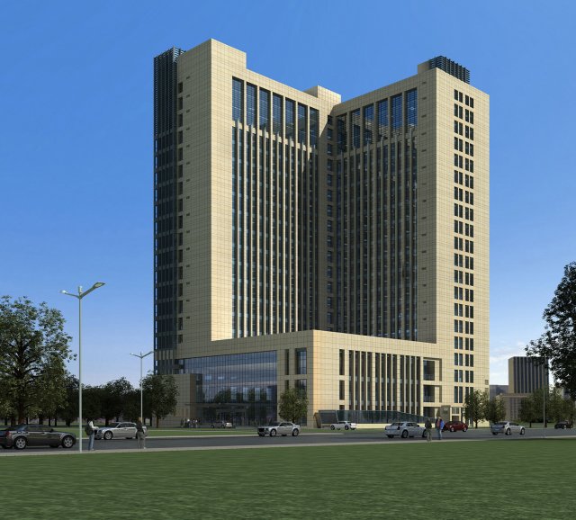 architecture 618 3D Модель .c4d .max .obj .3ds .fbx .stl .blend 
