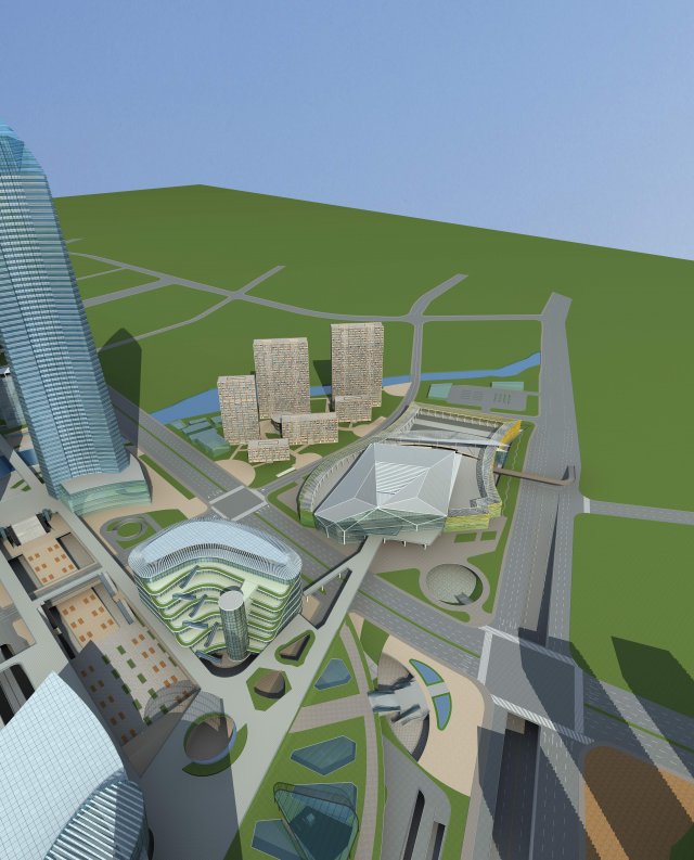 architecture 620 Model 3D .c4d .max .obj .3ds .fbx .stl .blend 