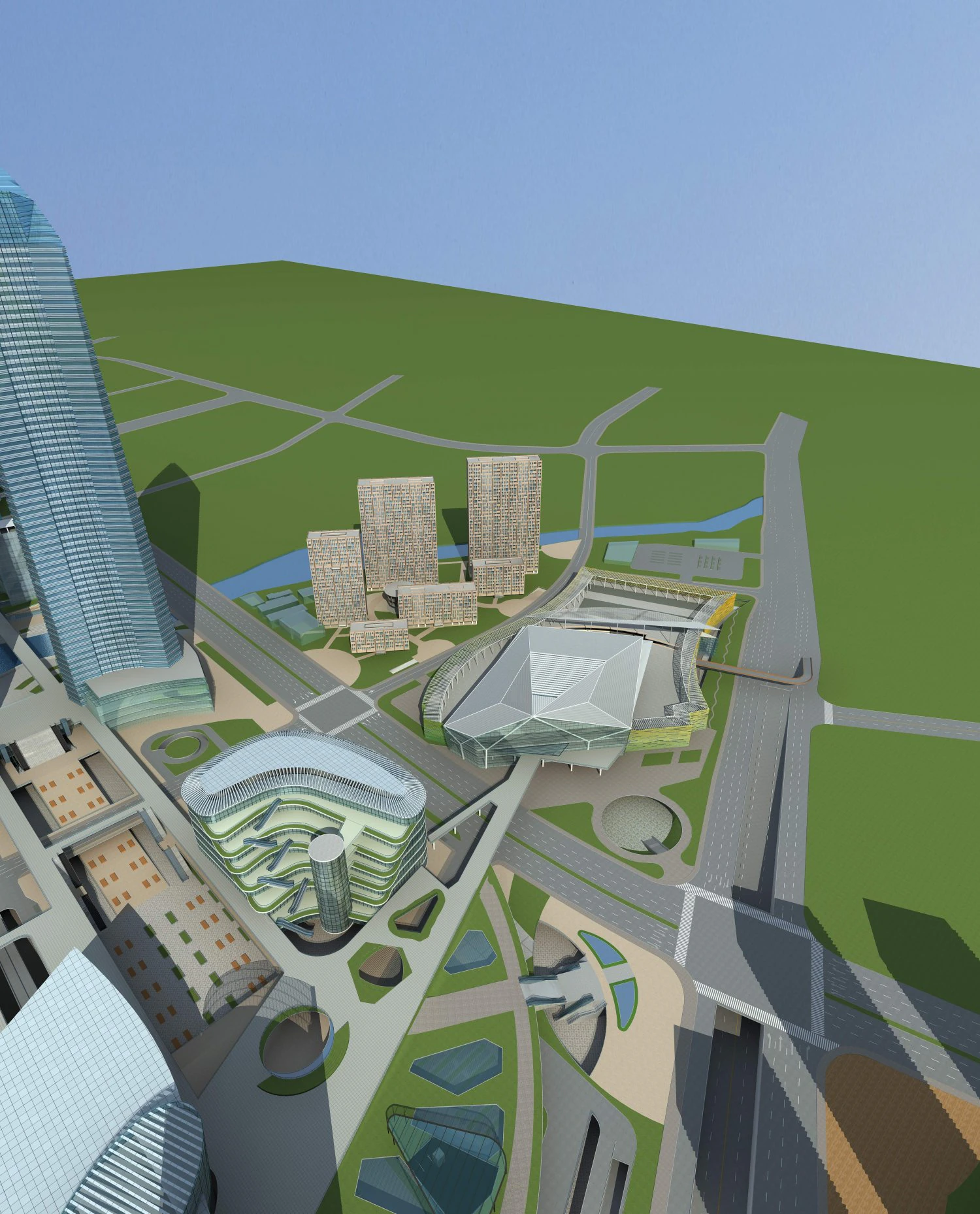 architecture 620 3D Model .c4d .max .obj .3ds .fbx .stl .blend 