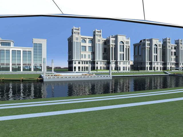 architecture 623 3D 模型 .c4d .max .obj .3ds .fbx .stl .blend 
