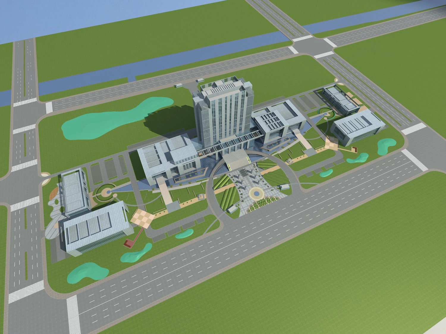 architecture 627 3D Model .c4d .max .obj .3ds .fbx .stl .blend 