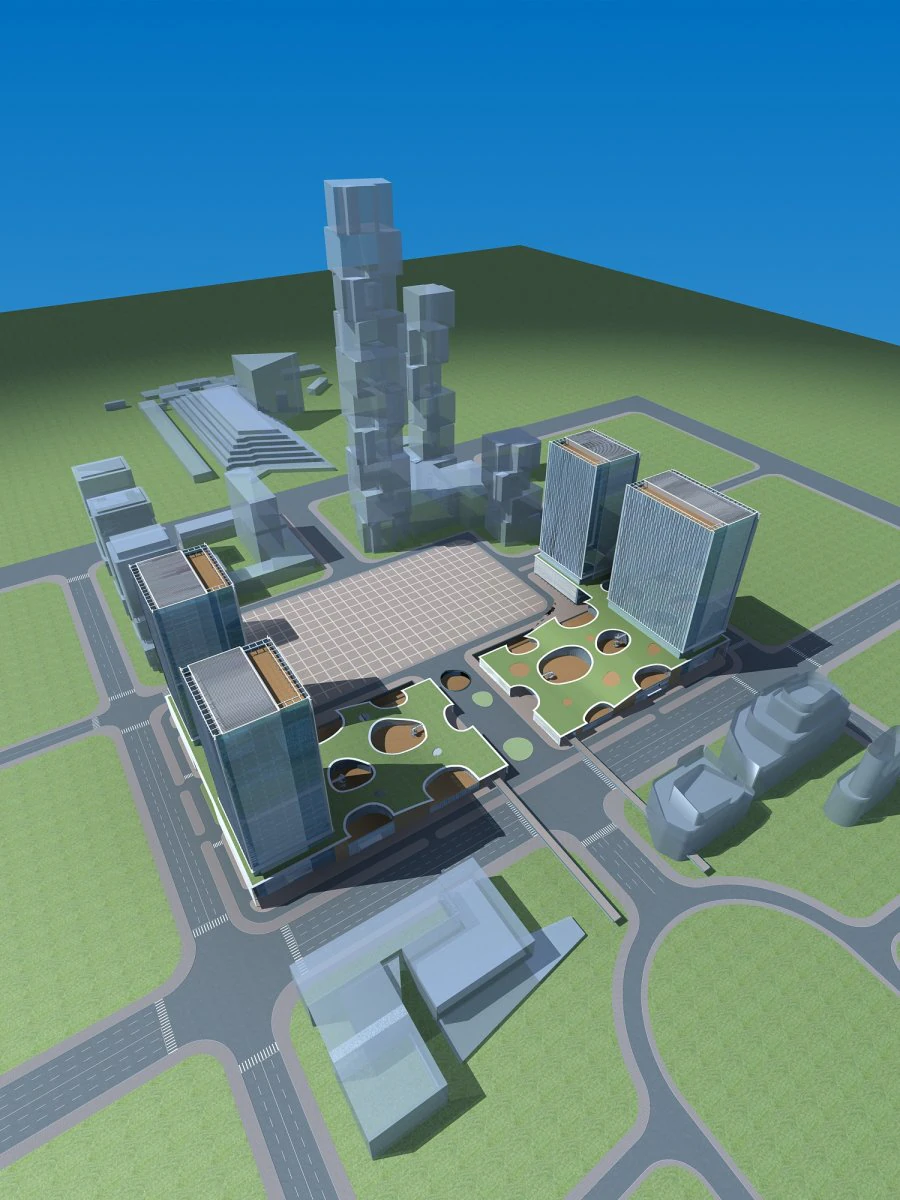 architecture 630 3D Model .c4d .max .obj .3ds .fbx .stl .blend 