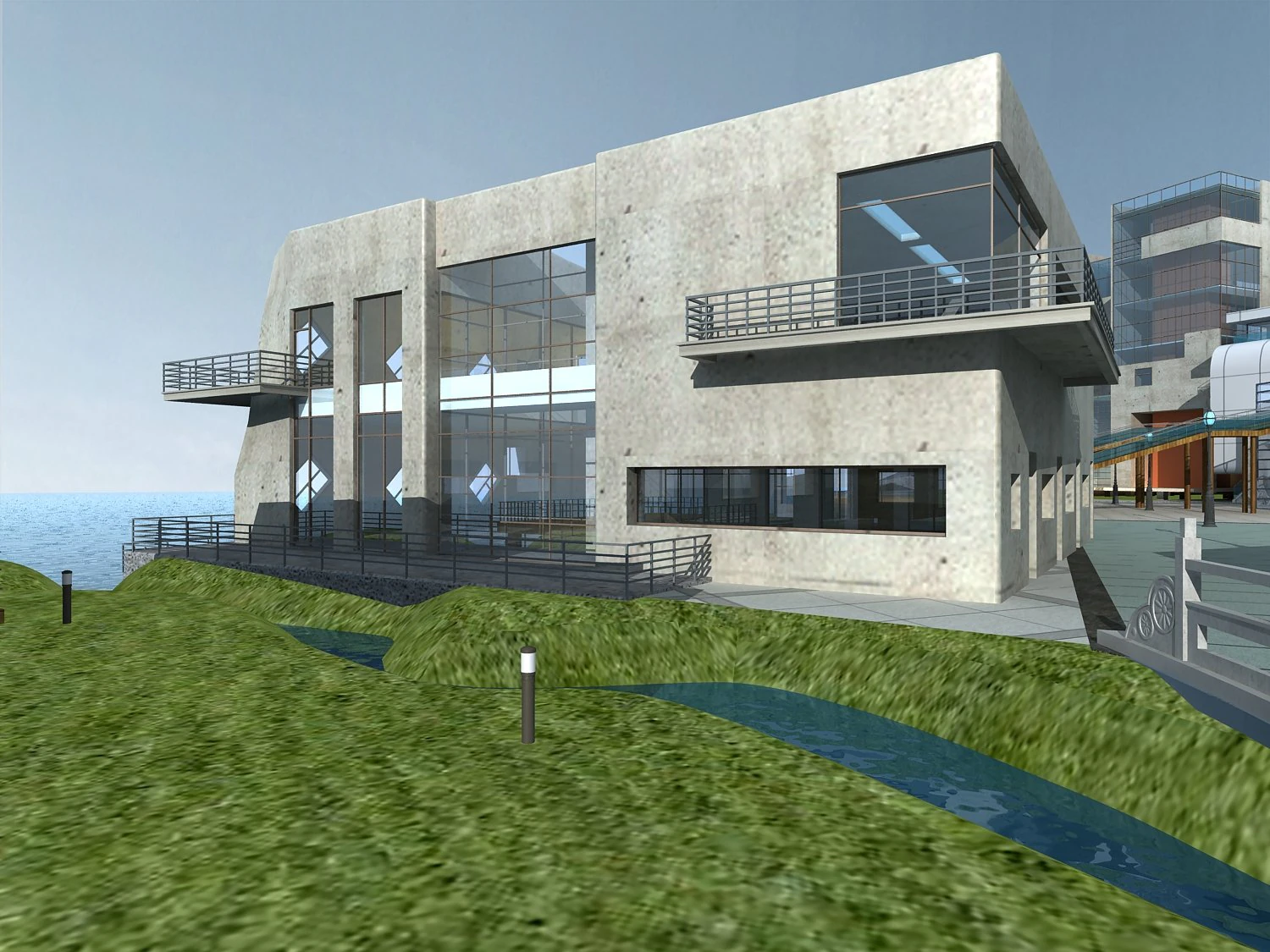 architecture 634 3D Model .c4d .max .obj .3ds .fbx .stl .blend 