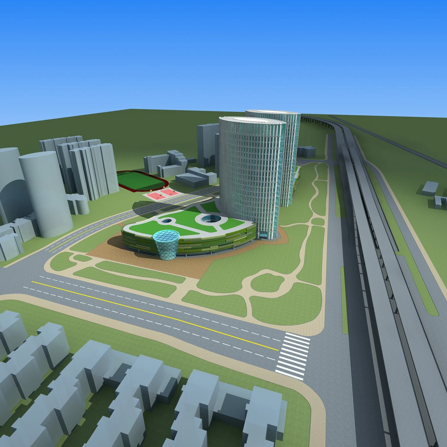 architecture 635 3D Model .c4d .max .obj .3ds .fbx .stl .blend 