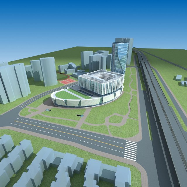 architecture 639 3D 模型 .c4d .max .obj .3ds .fbx .stl .blend 
