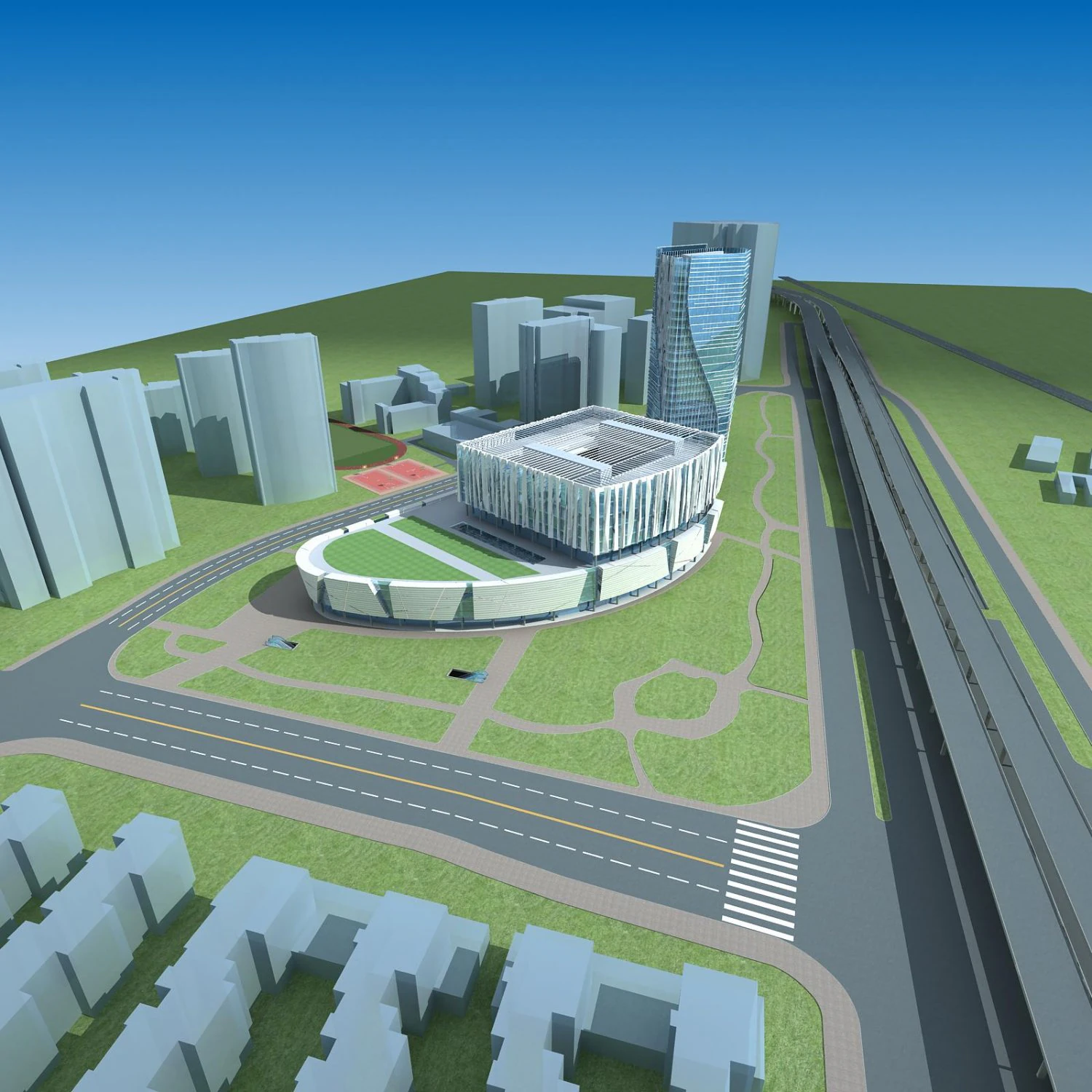 architecture 639 3D Model .c4d .max .obj .3ds .fbx .stl .blend