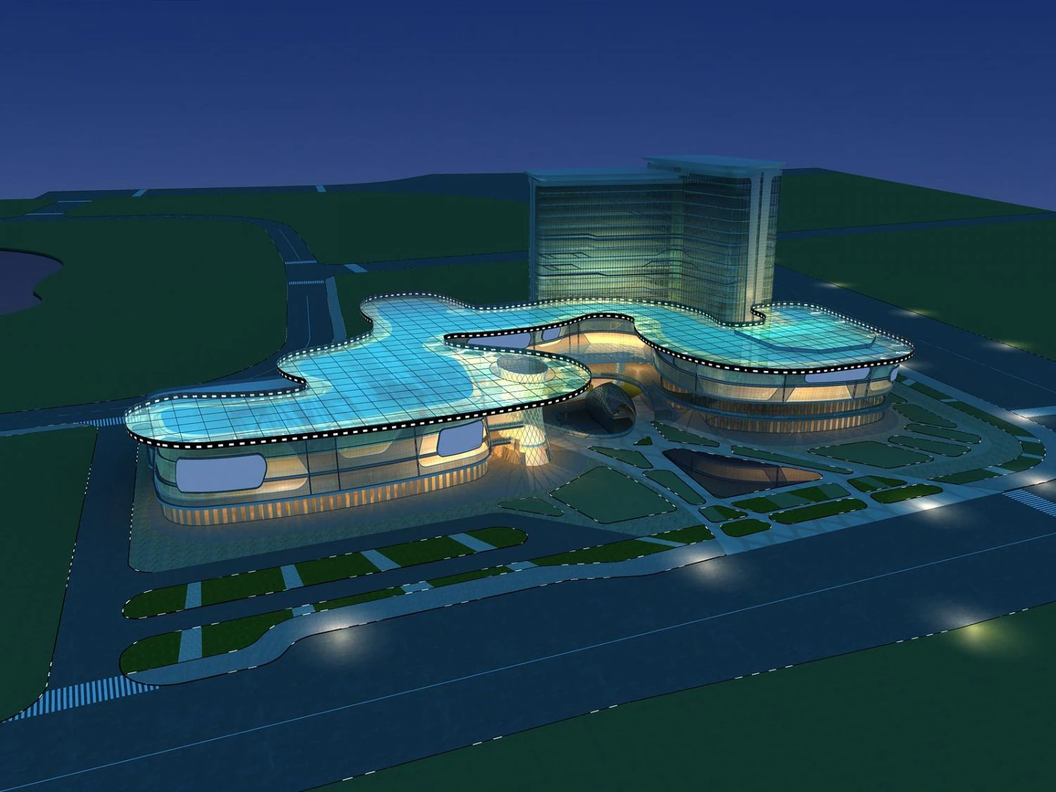 architecture 651 3D Model .c4d .max .obj .3ds .fbx .stl .blend 