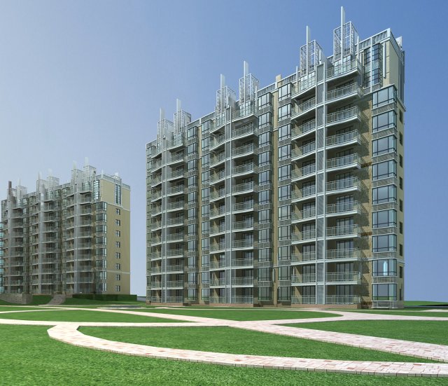 architecture 656 3D-Modell .c4d .max .obj .3ds .fbx .stl .blend 