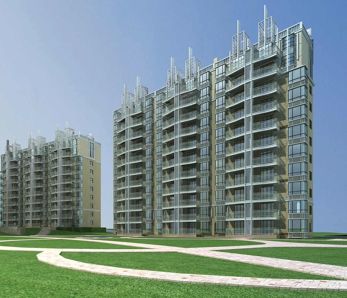 architecture 656 3D Model .c4d .max .obj .3ds .fbx .stl .blend 