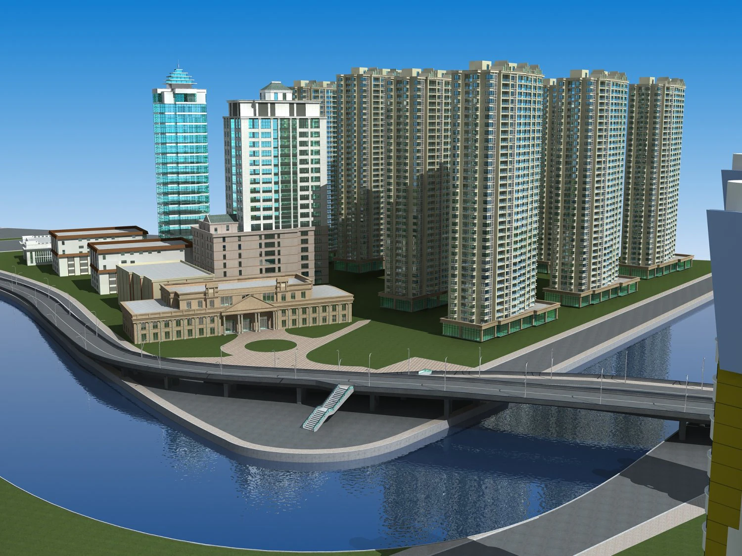 architecture 659 3D Model .c4d .max .obj .3ds .fbx .stl .blend 