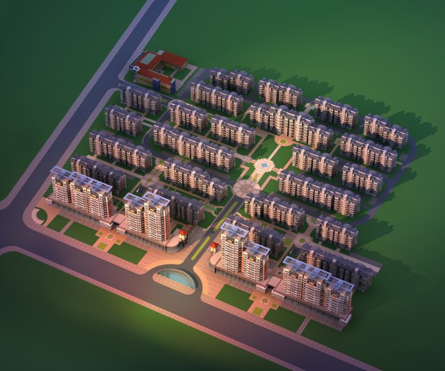 architecture 674 3D 모델 .c4d .max .obj .3ds .fbx .stl .blend 