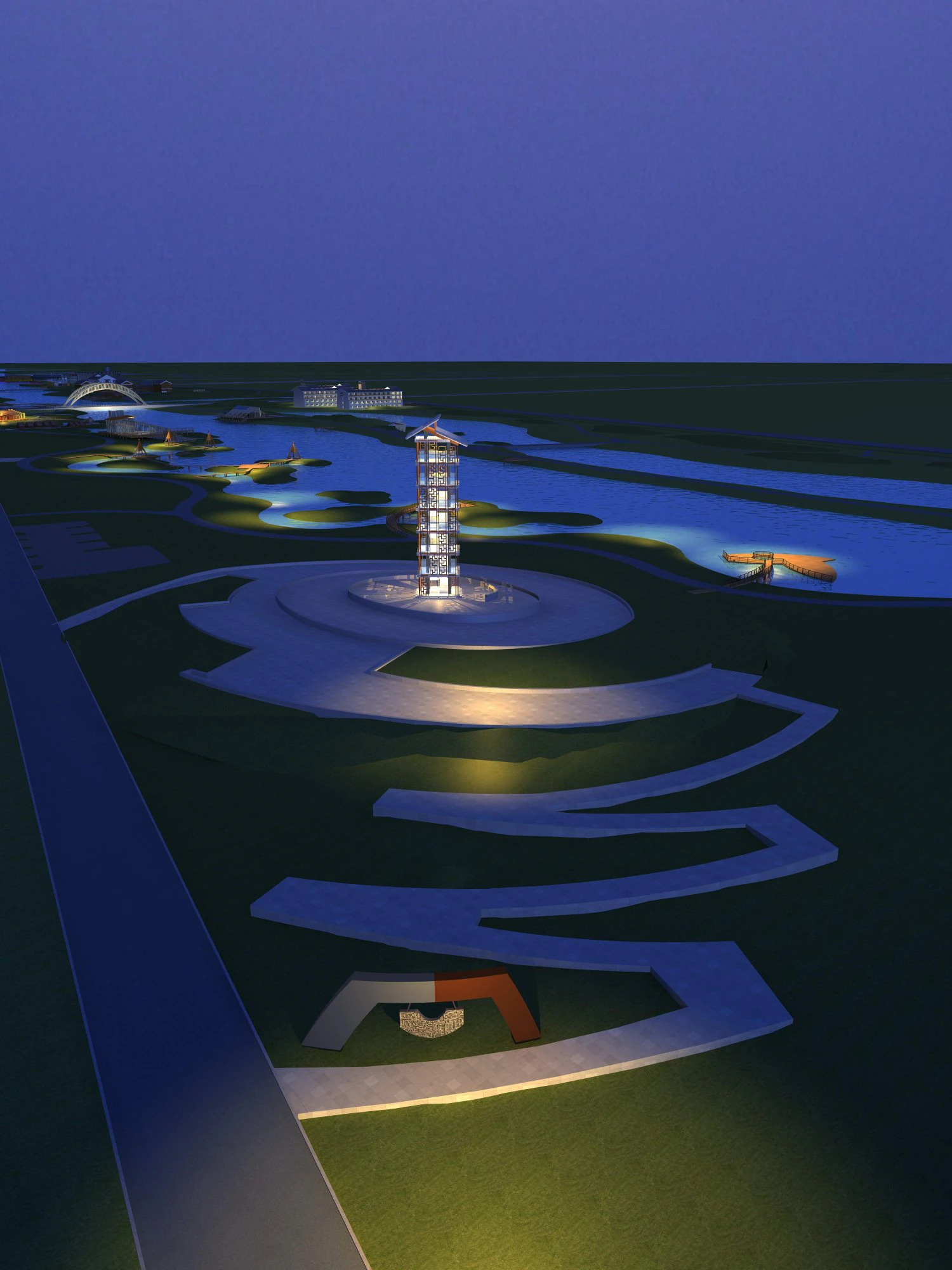 architecture 678 3D Model .c4d .max .obj .3ds .fbx .stl .blend 