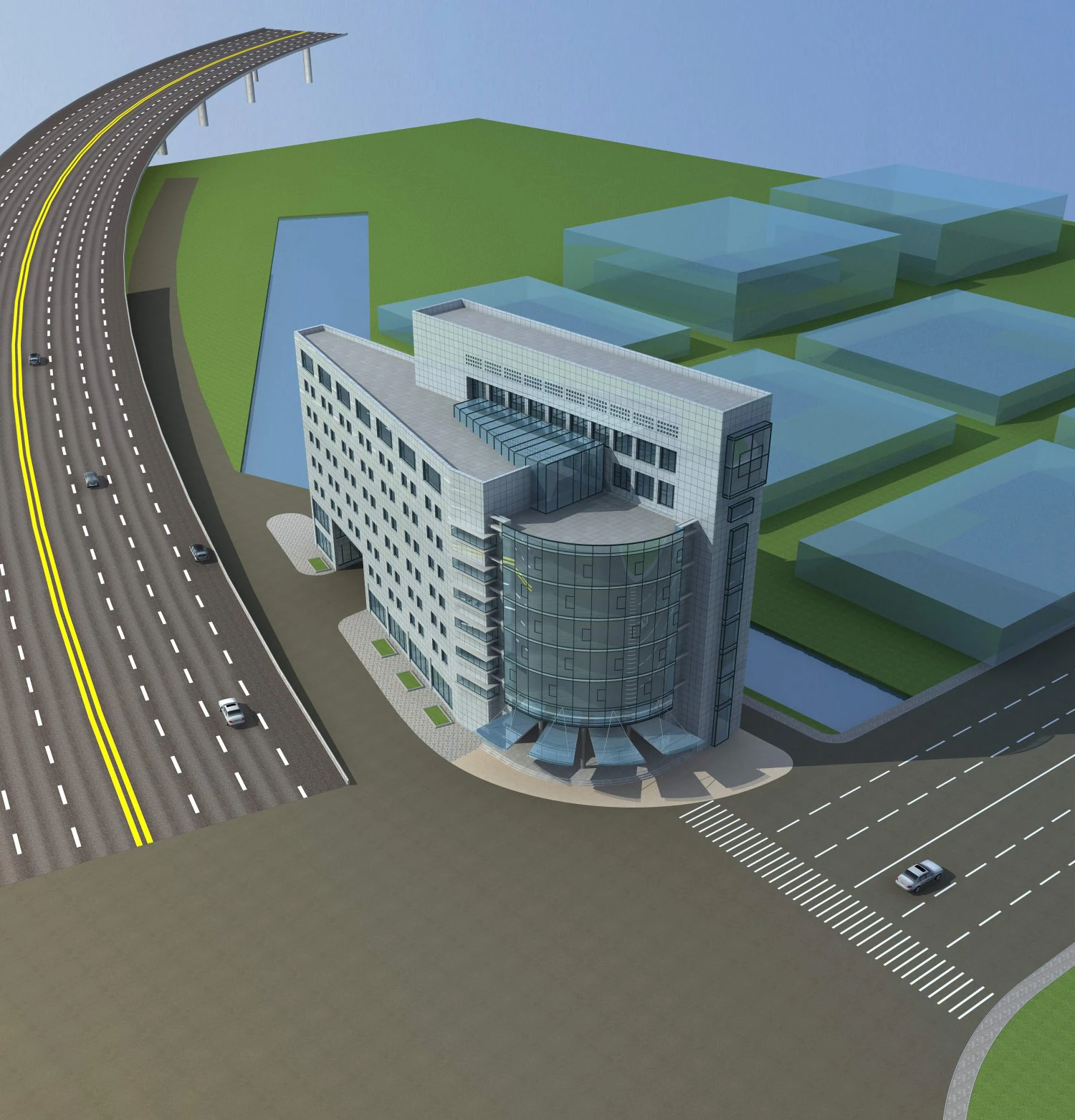 architecture 686 3D Model .c4d .max .obj .3ds .fbx .stl .blend 