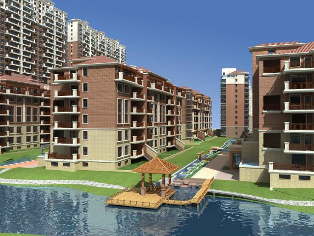 architecture 693 3D Model .c4d .max .obj .3ds .fbx .stl .blend 