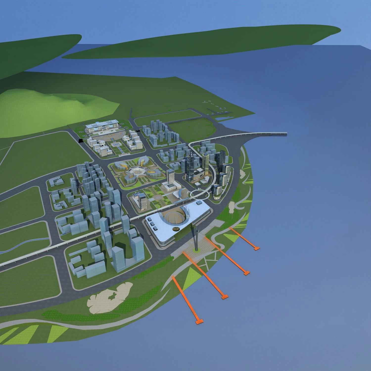 architecture 697 3D Model .c4d .max .obj .3ds .fbx .stl .blend 