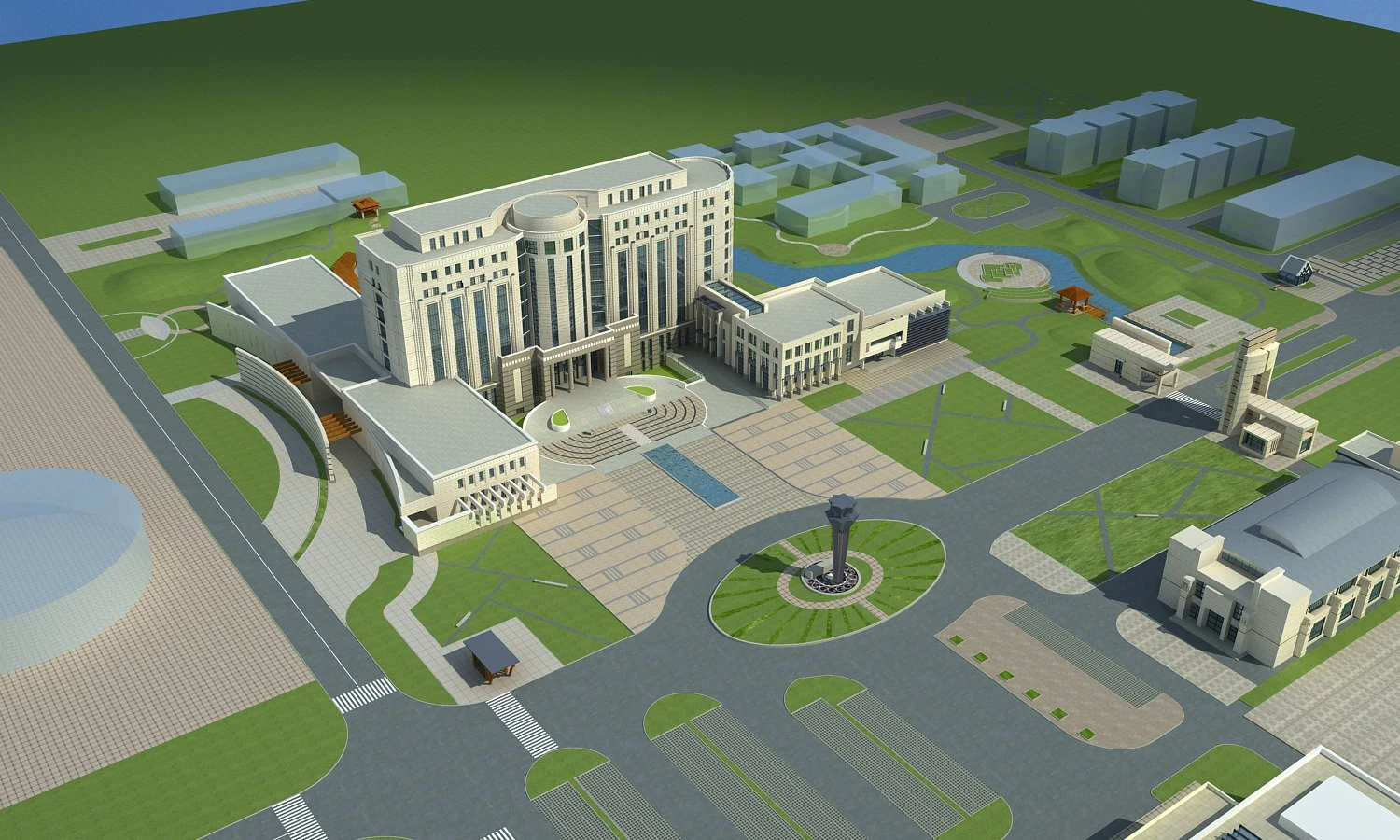 architecture 701 3D Model .c4d .max .obj .3ds .fbx .stl .blend 