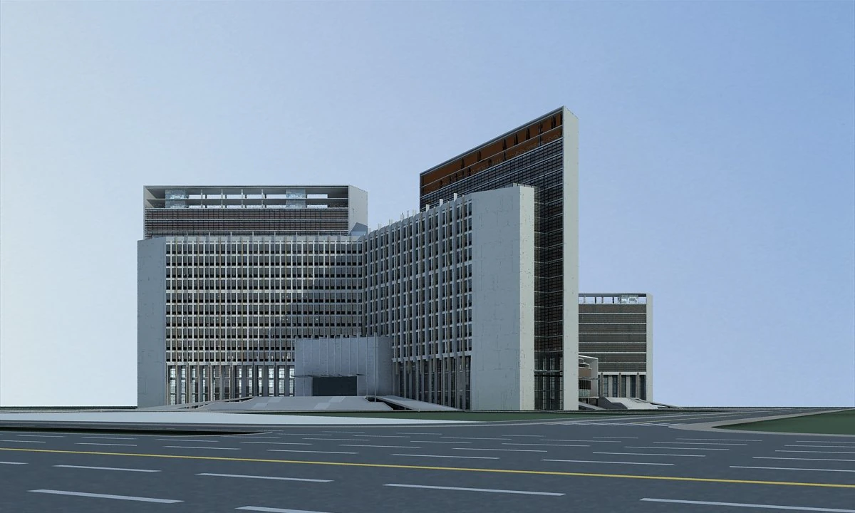 architecture 707 3D Model .c4d .max .obj .3ds .fbx .stl .blend 