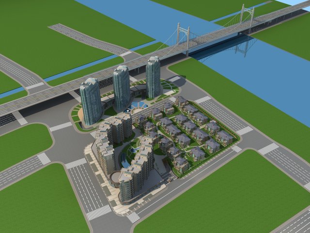 architecture 709 3D Model .c4d .max .obj .3ds .fbx .stl .blend 