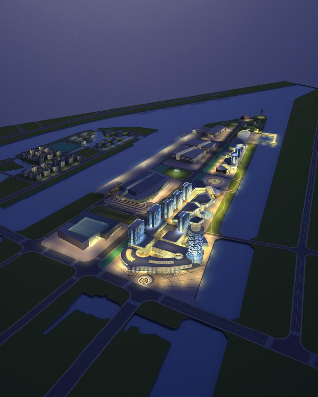 architecture 715 3D Model .c4d .max .obj .3ds .fbx .stl .blend 