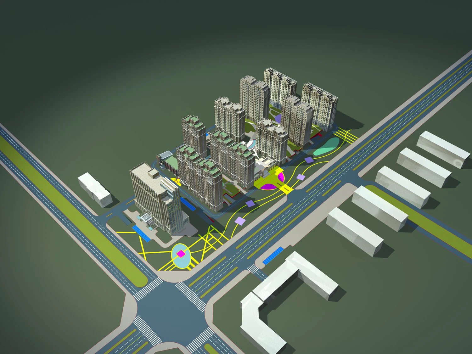 architecture 717 3D Model .c4d .max .obj .3ds .fbx .stl .blend 