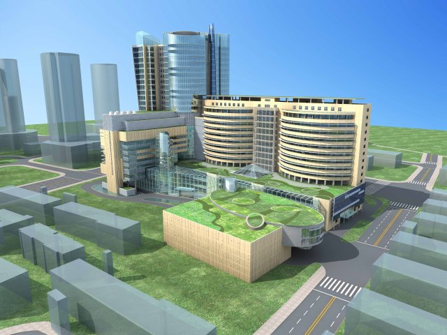 architecture 723 3D Model .c4d .max .obj .3ds .fbx .stl .blend 
