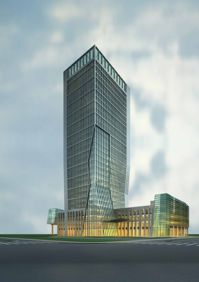 architecture 728 3D Модель .c4d .max .obj .3ds .fbx .stl .blend