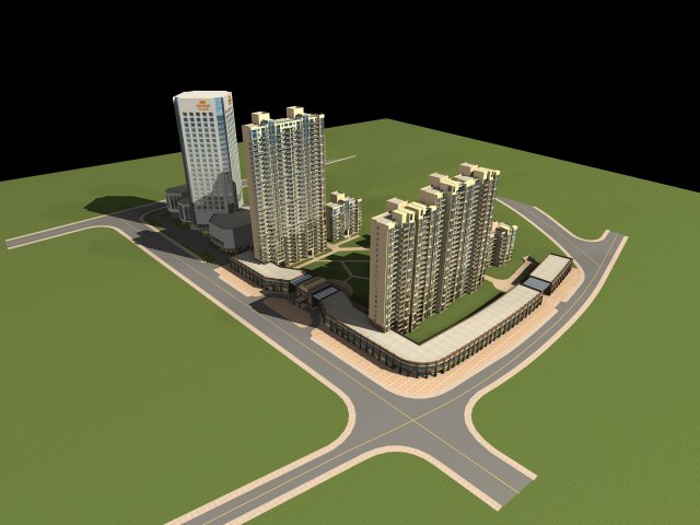 architecture 733 3D Model .c4d .max .obj .3ds .fbx .stl .blend 
