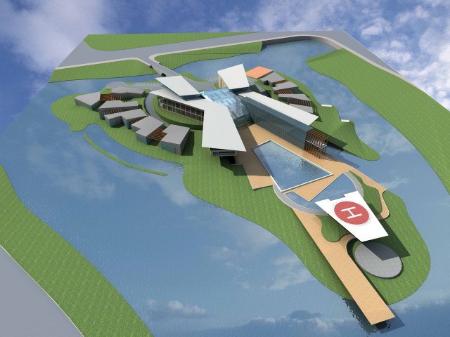 architecture 736 3D Модель .c4d .max .obj .3ds .fbx .stl .blend 
