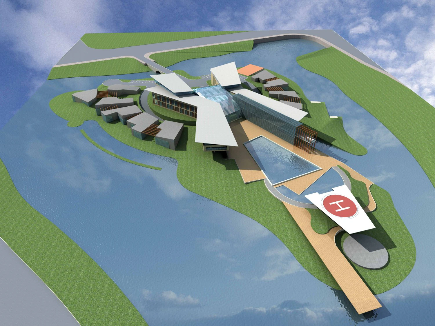 architecture 736 3D Model .c4d .max .obj .3ds .fbx .stl .blend 