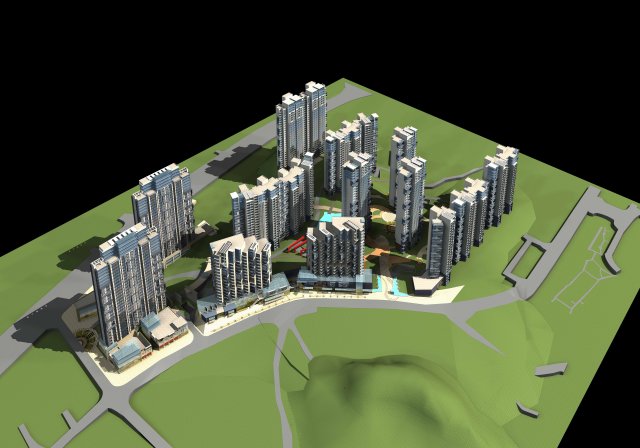 architecture 737 3D Model .c4d .max .obj .3ds .fbx .stl .blend 