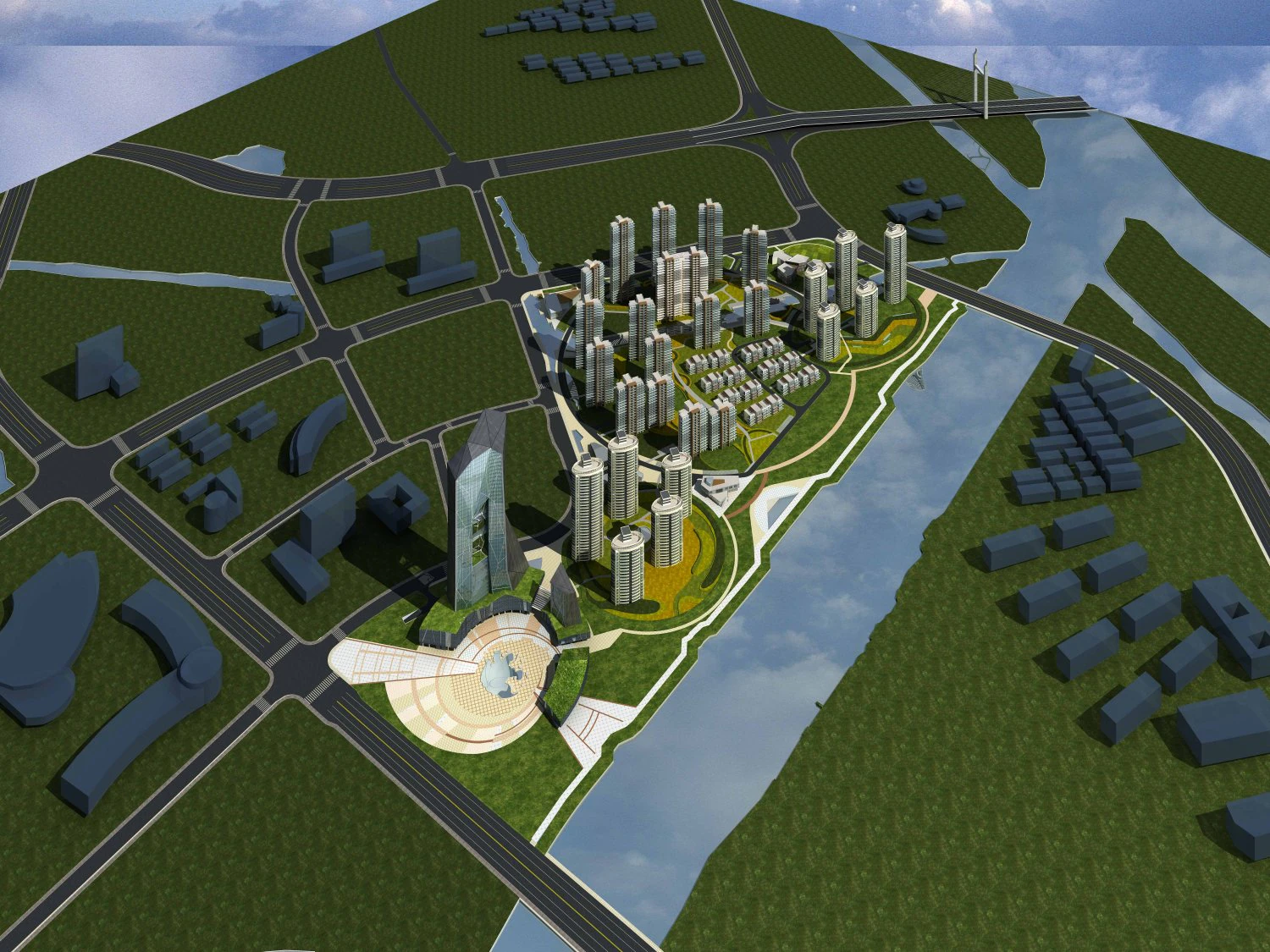 architecture 740 3D Model .c4d .max .obj .3ds .fbx .stl .blend 