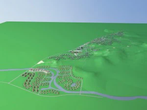 architecture 744 3D Model