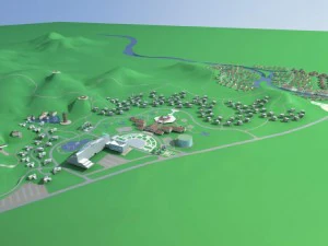 architecture 744 3D Model