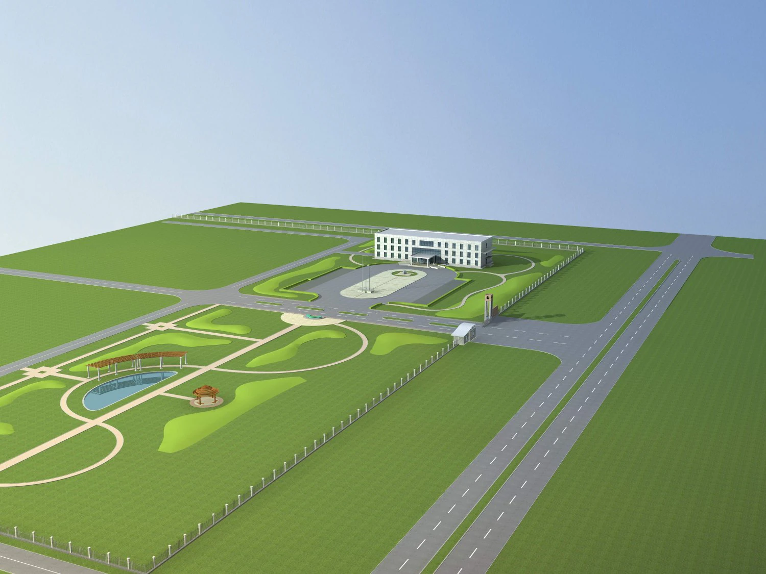 architecture 745 3D Model .c4d .max .obj .3ds .fbx .stl .blend 