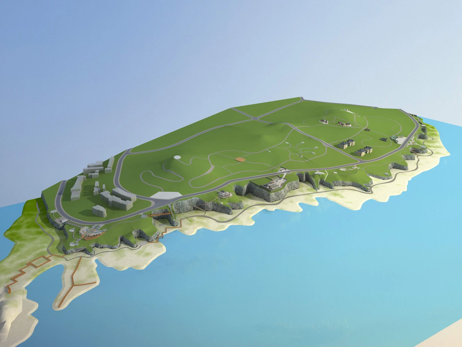 architecture 750 3D Model .c4d .max .obj .3ds .fbx .stl .blend 