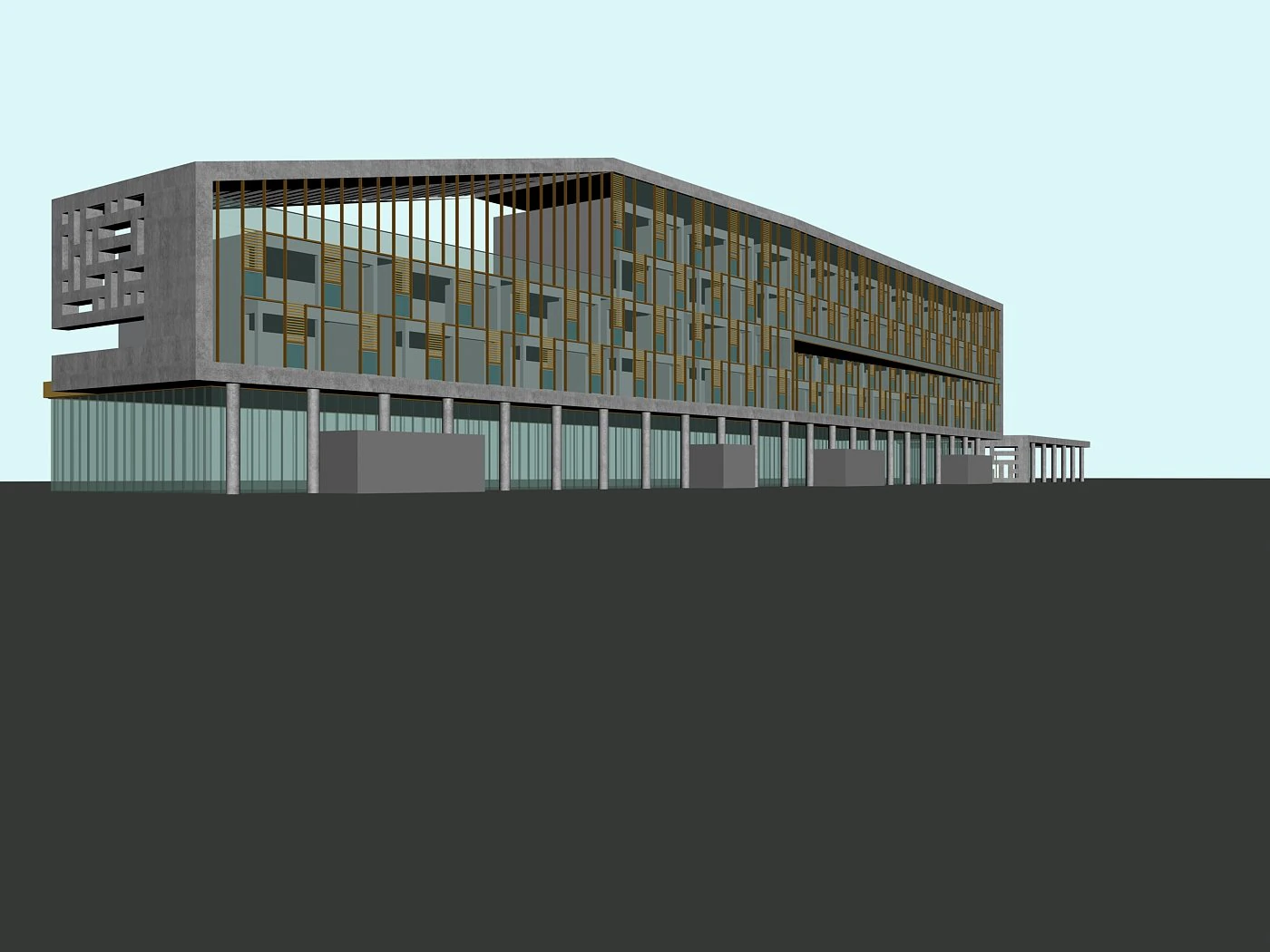 architecture 758 3D Model .c4d .max .obj .3ds .fbx .stl .blend 
