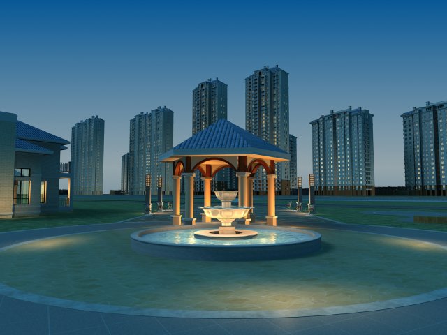 architecture 762 3D Model .c4d .max .obj .3ds .fbx .stl .blend 