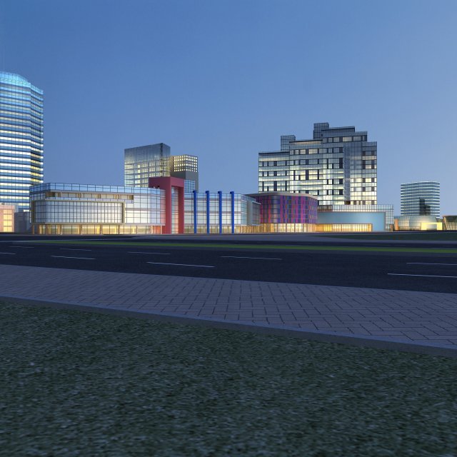 architecture 773 3D Модель .c4d .max .obj .3ds .fbx .stl .blend 