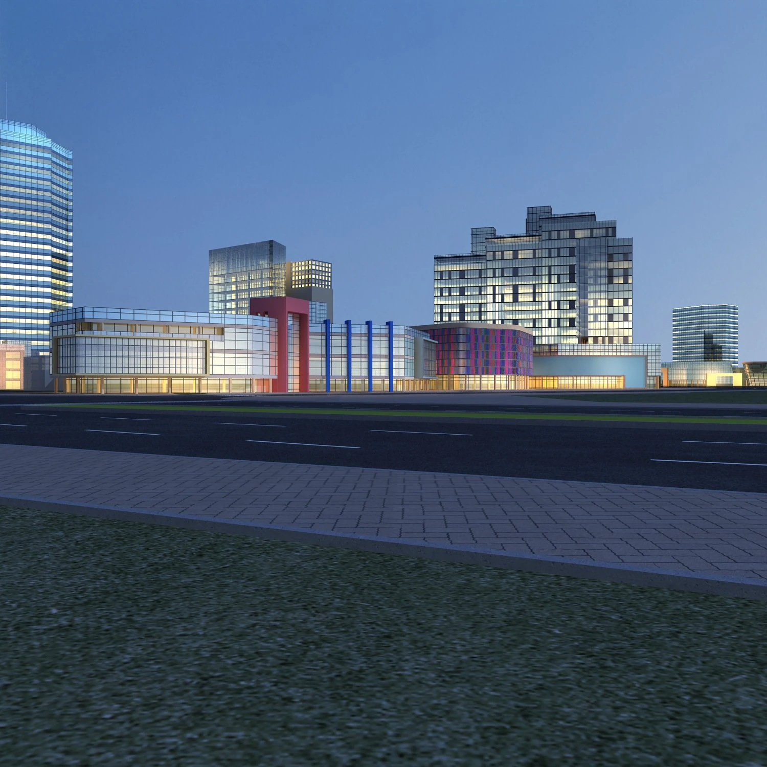 architecture 773 3D Model .c4d .max .obj .3ds .fbx .stl .blend 