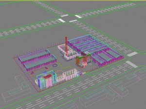 architecture 800 Modèle 3D