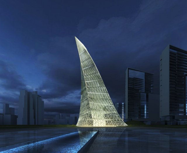 architecture 803 3D Model .c4d .max .obj .3ds .fbx .stl .blend 