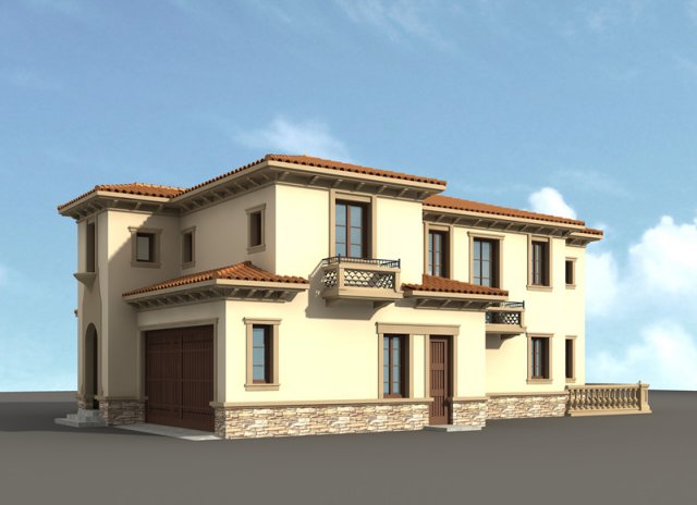 architecture 806 Model 3D .c4d .max .obj .3ds .fbx .stl .blend