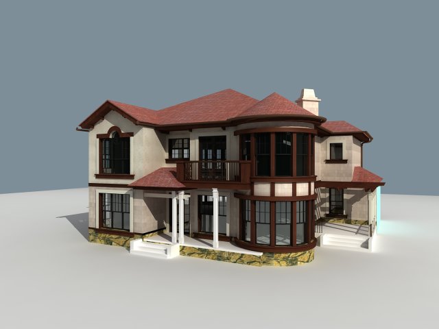 architecture 807 3D Model .c4d .max .obj .3ds .fbx .stl .blend