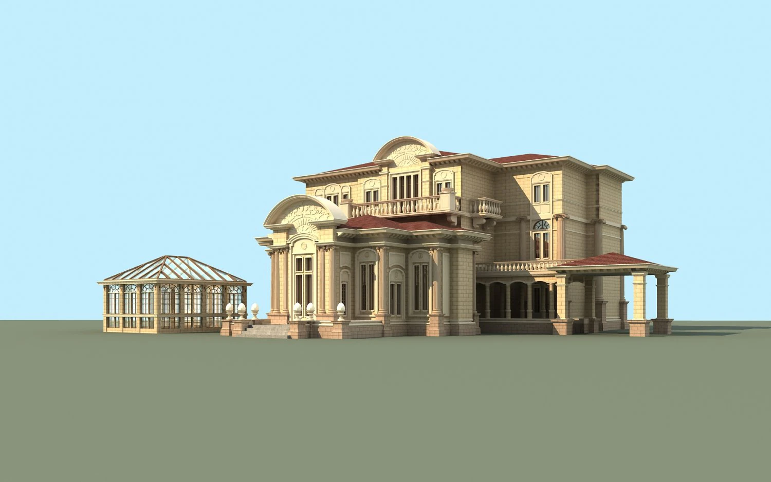 architecture 808 3D Model .c4d .max .obj .3ds .fbx .stl .blend 