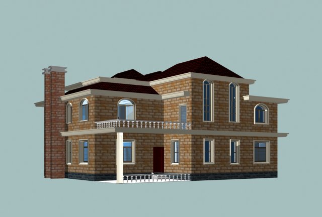 architecture 810 3D Модель .c4d .max .obj .3ds .fbx .stl .blend 