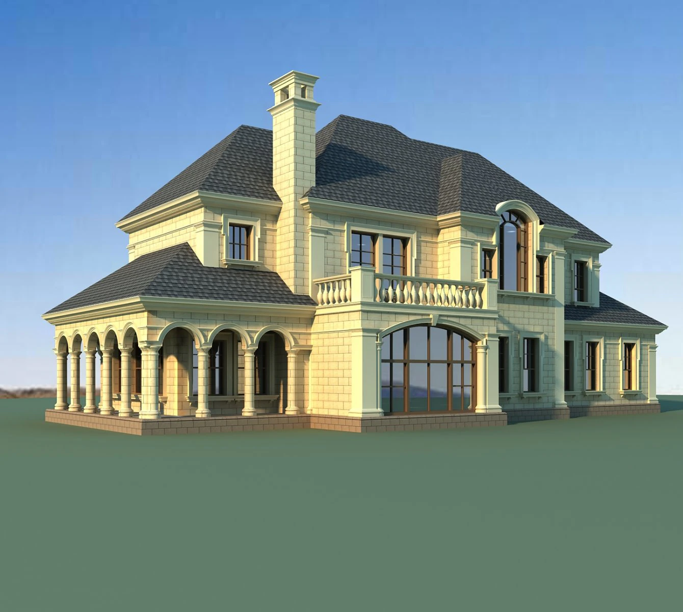 architecture 815 3D Model .c4d .max .obj .3ds .fbx .stl .blend 