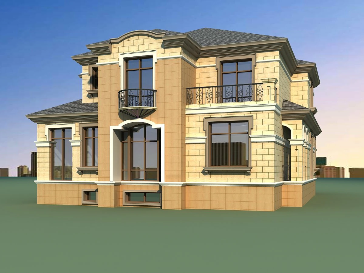 Architektur 816 3D Modell .c4d .max .obj .3ds .fbx .stl .blend 