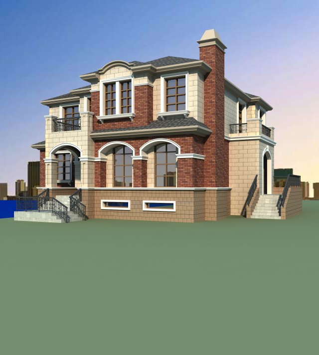 architecture 818 3D Model .c4d .max .obj .3ds .fbx .stl .blend 