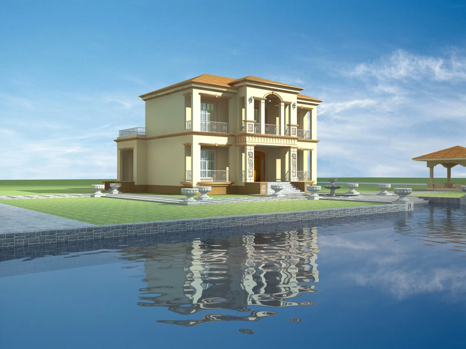 architecture 825 3D Model .c4d .max .obj .3ds .fbx .stl .blend 