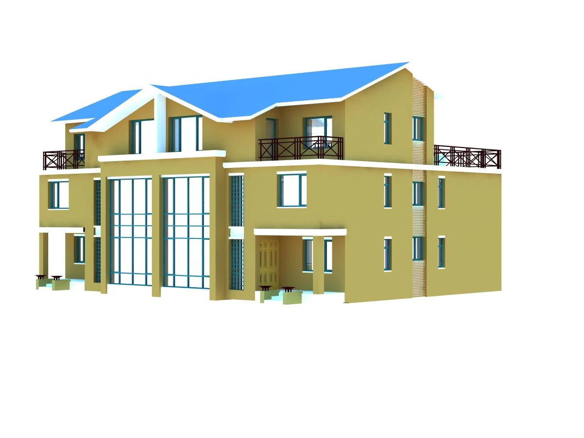 architecture 827 3D Model .c4d .max .obj .3ds .fbx .stl .blend 